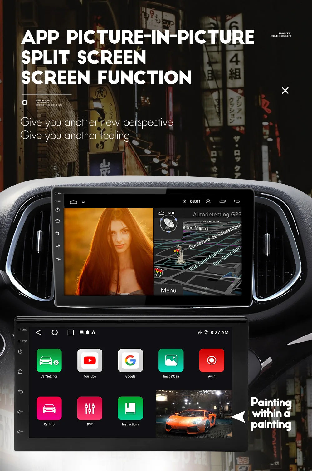 Android Car Radio Carplay  Car Multimedia Video Player GPS