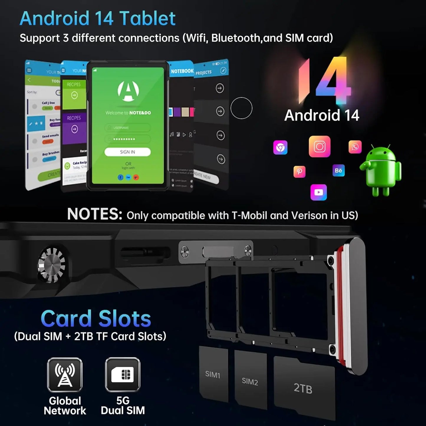 8849 TANK PAD 5G Android14 Unihertz Rugged Projector Tablet 21000mAh 512GB 120Hz 24G Smart Pad 50MP 10.95 inch Phone Tablet 2025