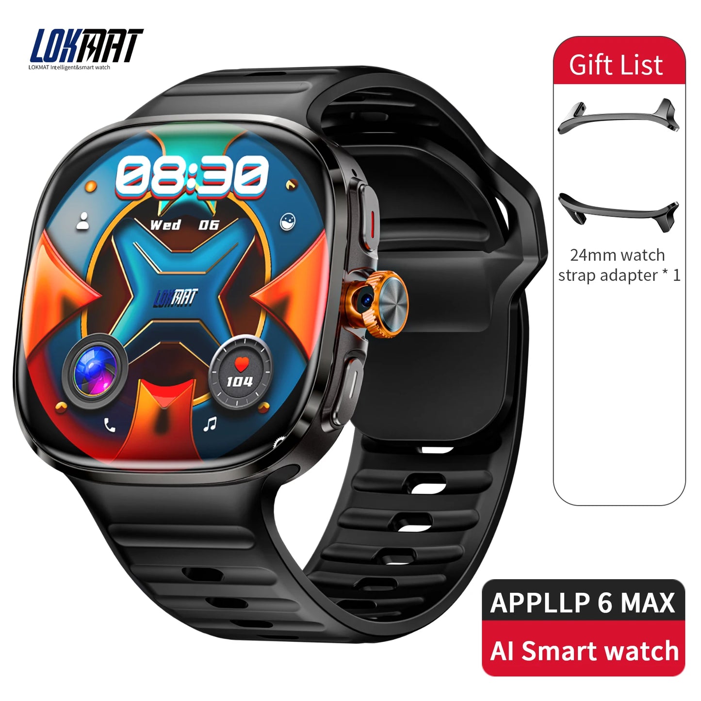 LOKMAT New APPLLP 6 MAX Android Smart Watch