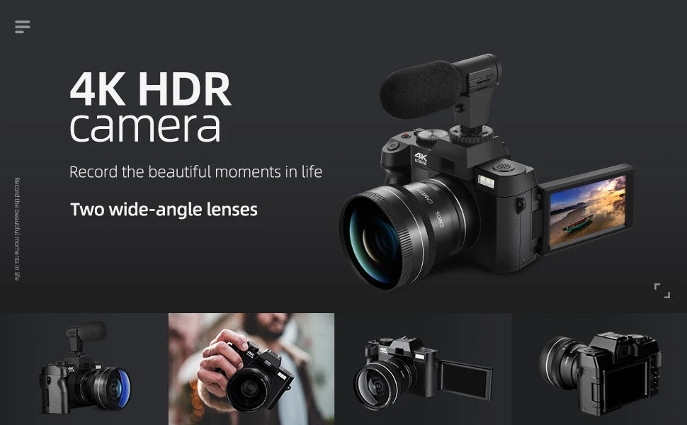 NBD 4K Digital Cameras for Photography,48MP Camera,