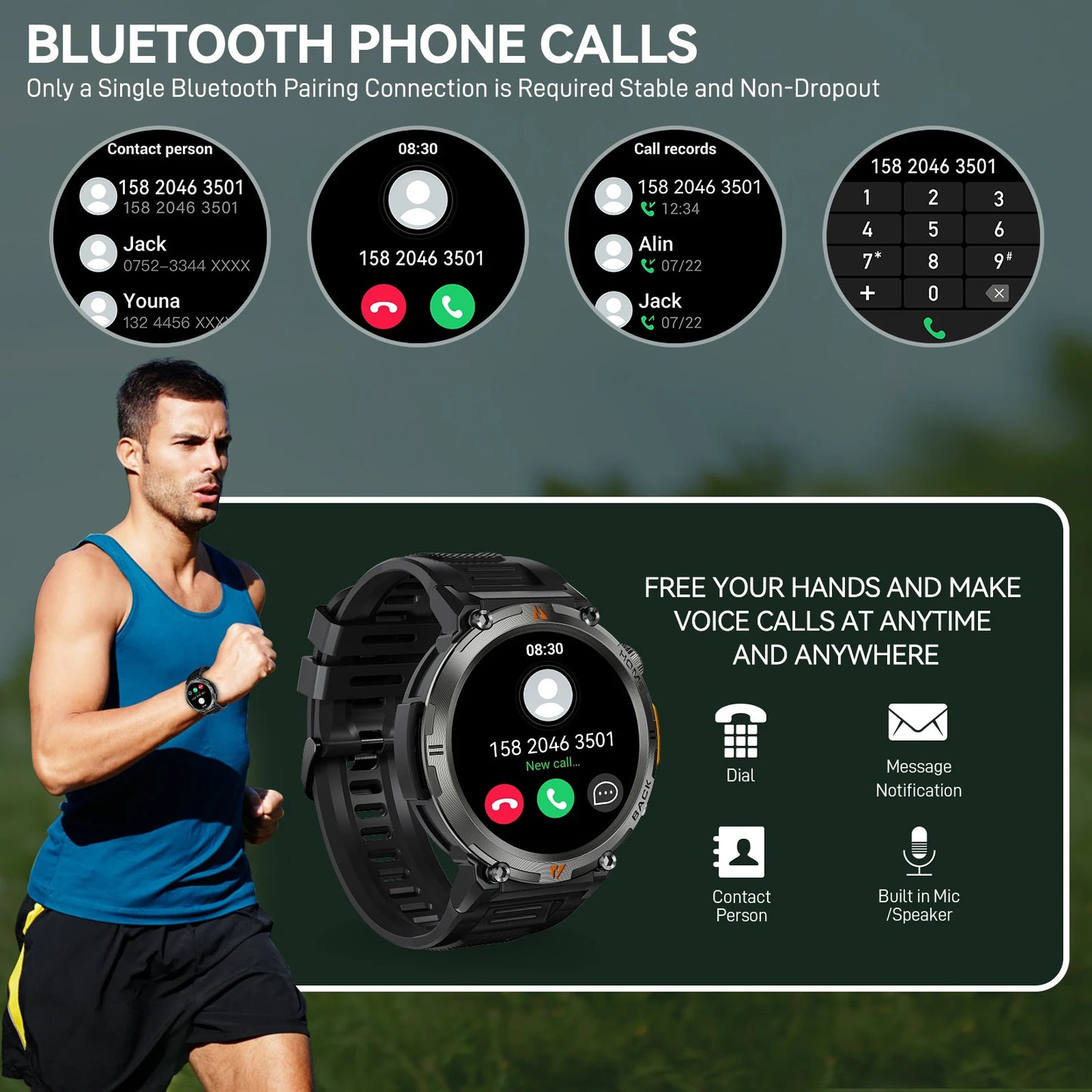 EIGIIS 2024 New KE3 Bluetooth Call Smart Watch