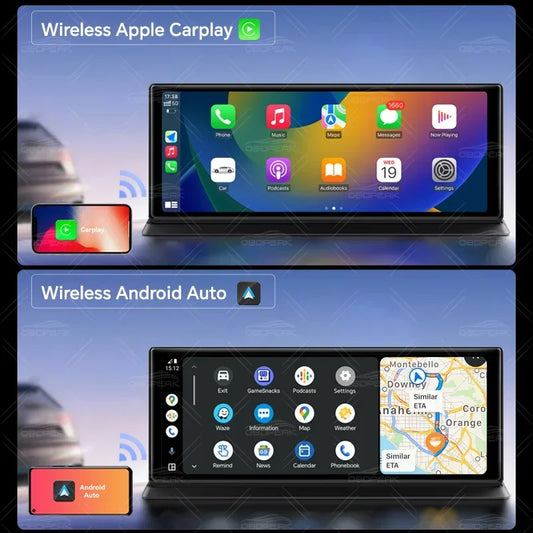4GB+64GB 11.3 Inch Android 14 Dual Lens Dash cam Camera