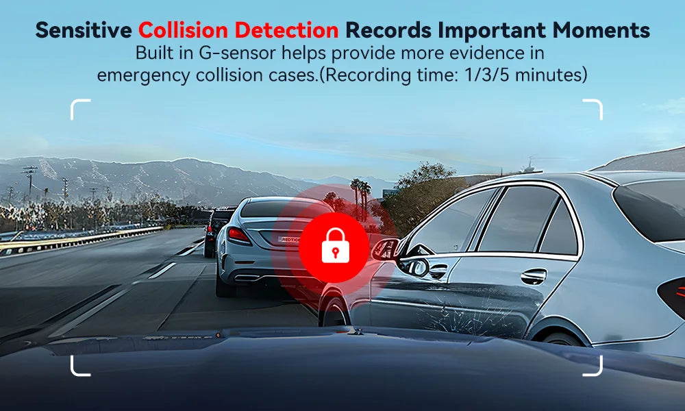 REDTIGER A4 Dash Camera Front and Rear 4k Dash Cam