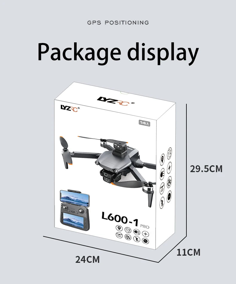 L600-1 Pro MAX GPS 4K Professional  Rc Quadcopter Drone