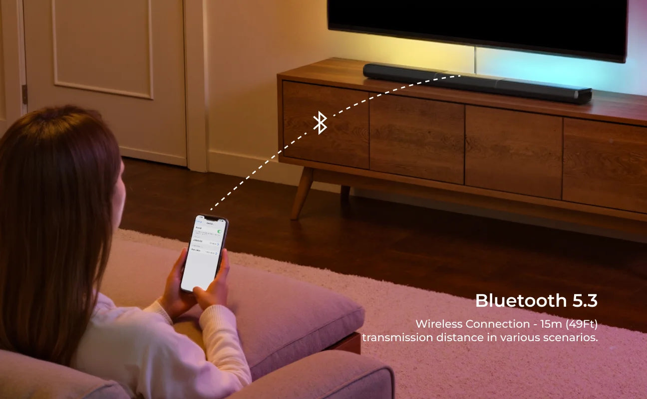 ULTIMEA Apollo S90 9.1ch Dolby Atmos Detachable Soundbar with RGB Light, APP Control, Home Theater Surround System for TV