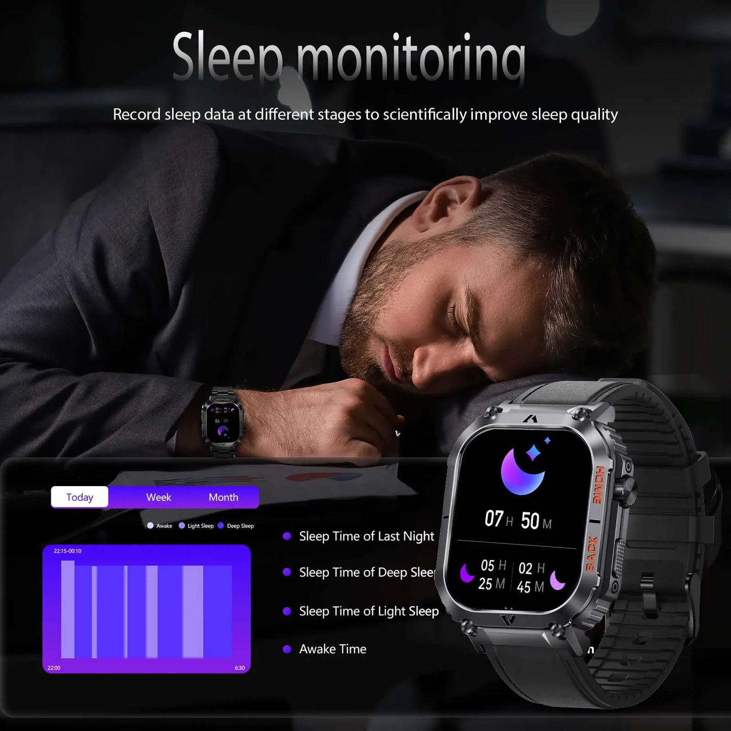 EIGIIS New 5ATM Waterproof Men Military Watch
