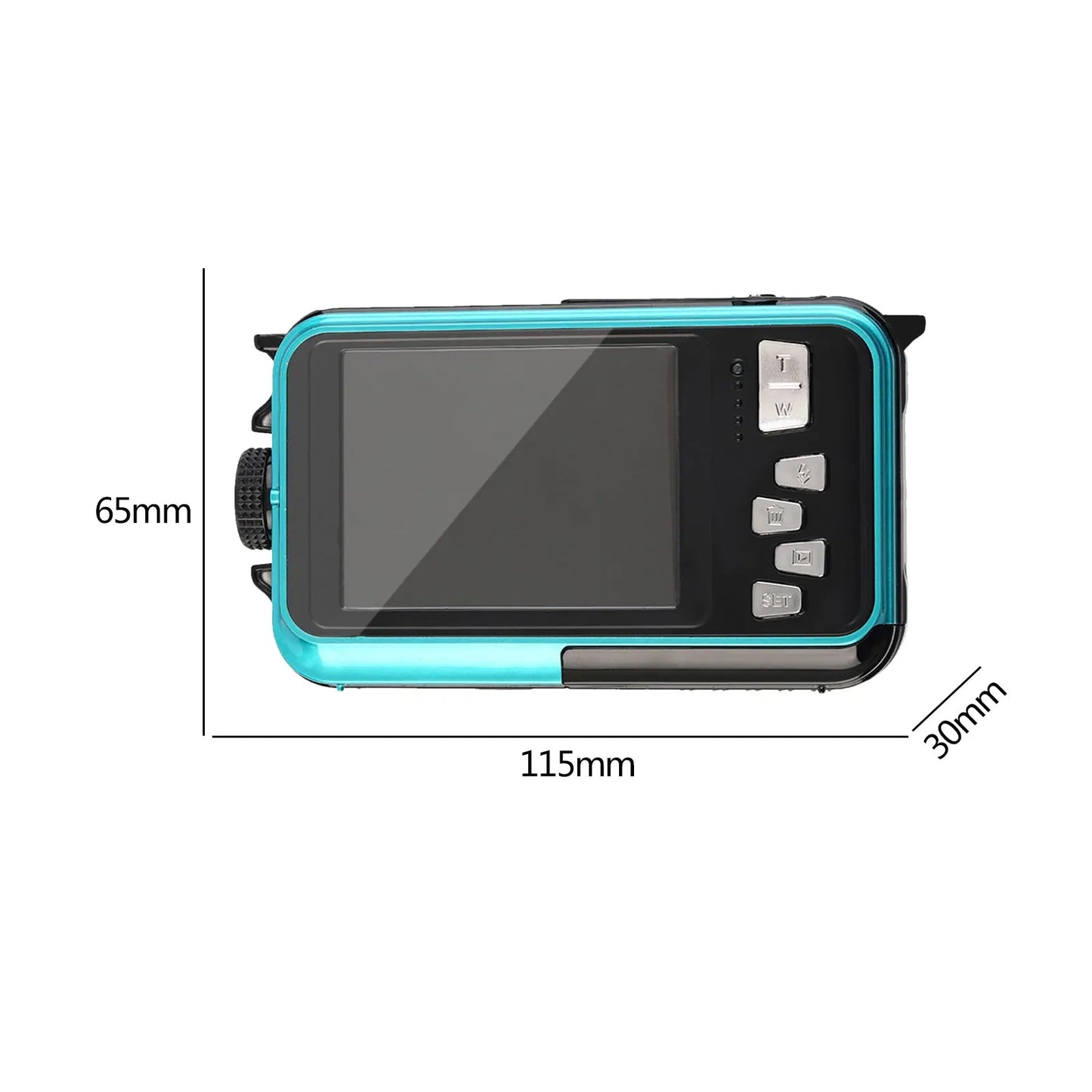 Underwater Camera - 16X Waterproof HD 2.7K 48MP Digital Camera for Snorkeling