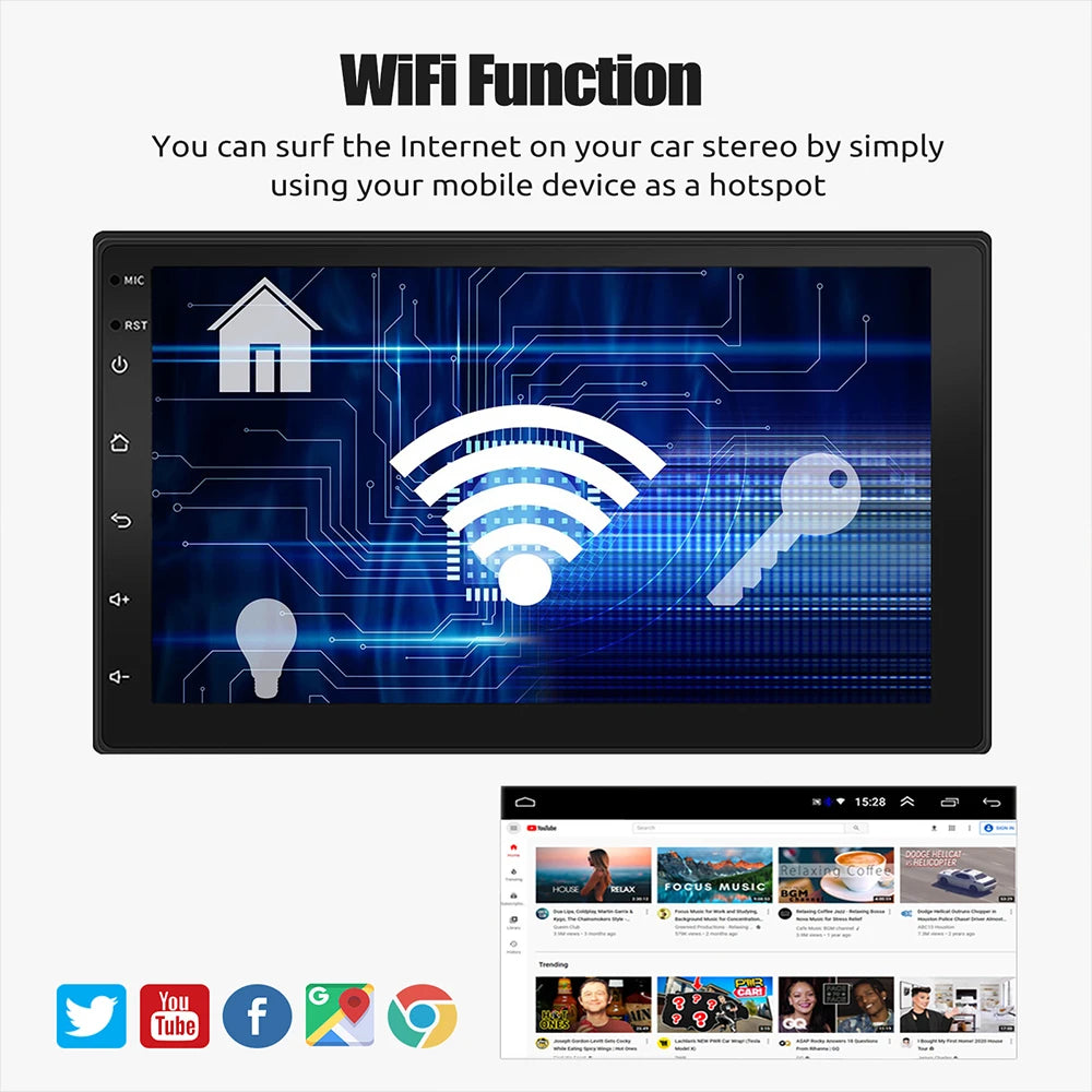 Android Car Radio Carplay  Car Multimedia Video Player GPS