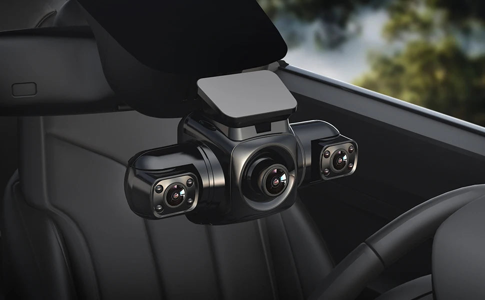 PRUVEEO 360 Degree View 4 Channel Dash Cam