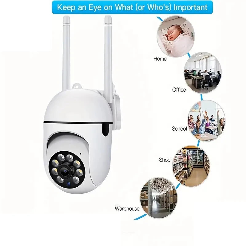 A7 1080P Security Camera WIFI Camera Outdoor PTZ Speed Wireless IP Camera CCTV 4X Digital Zoom Audio Network Surveillance CAM