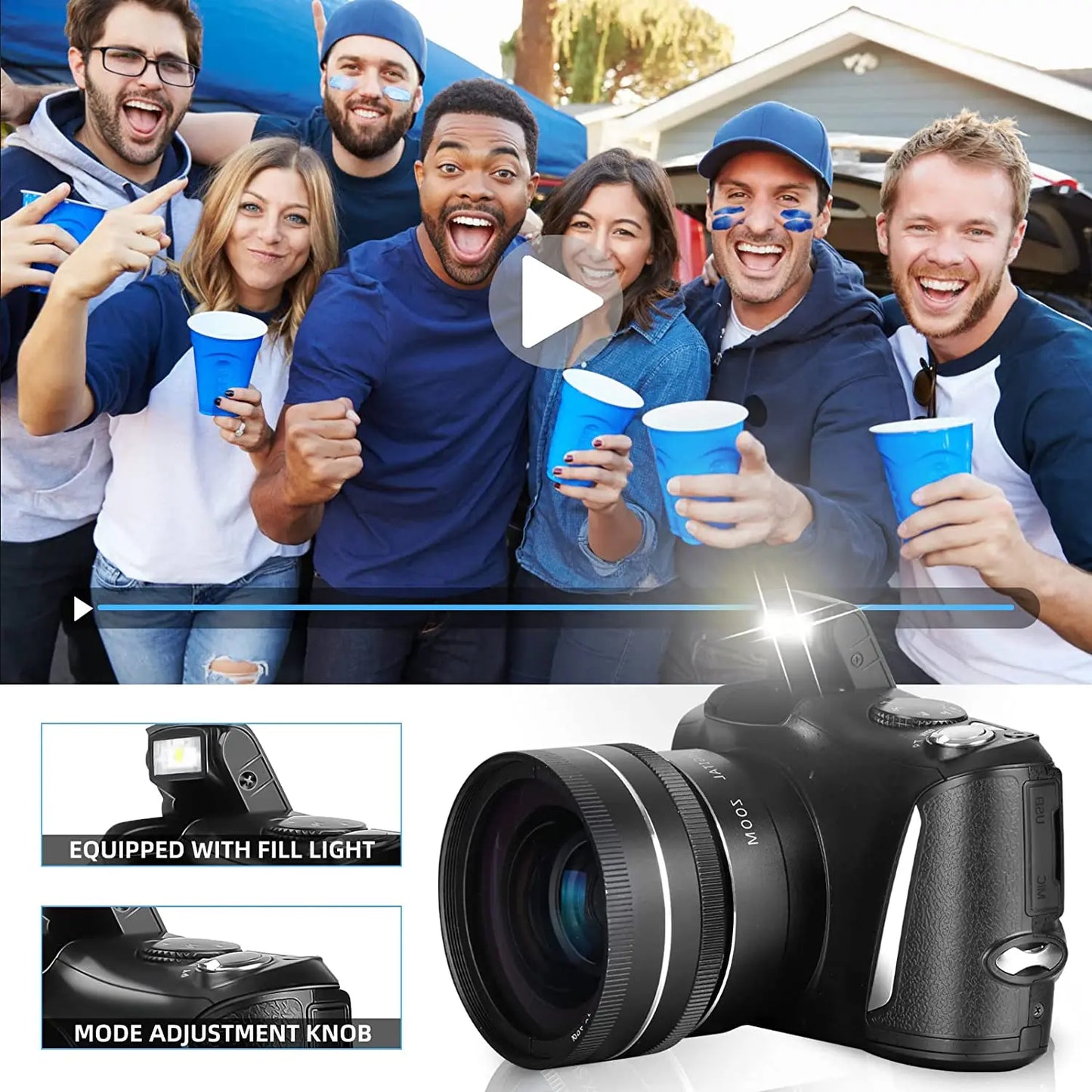 NBD Digital Camera for Photography and Video 4K 4