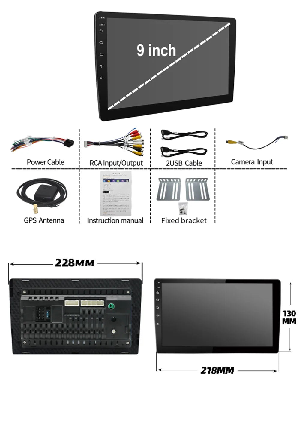 Android Car Radio Carplay  Car Multimedia Video Player GPS