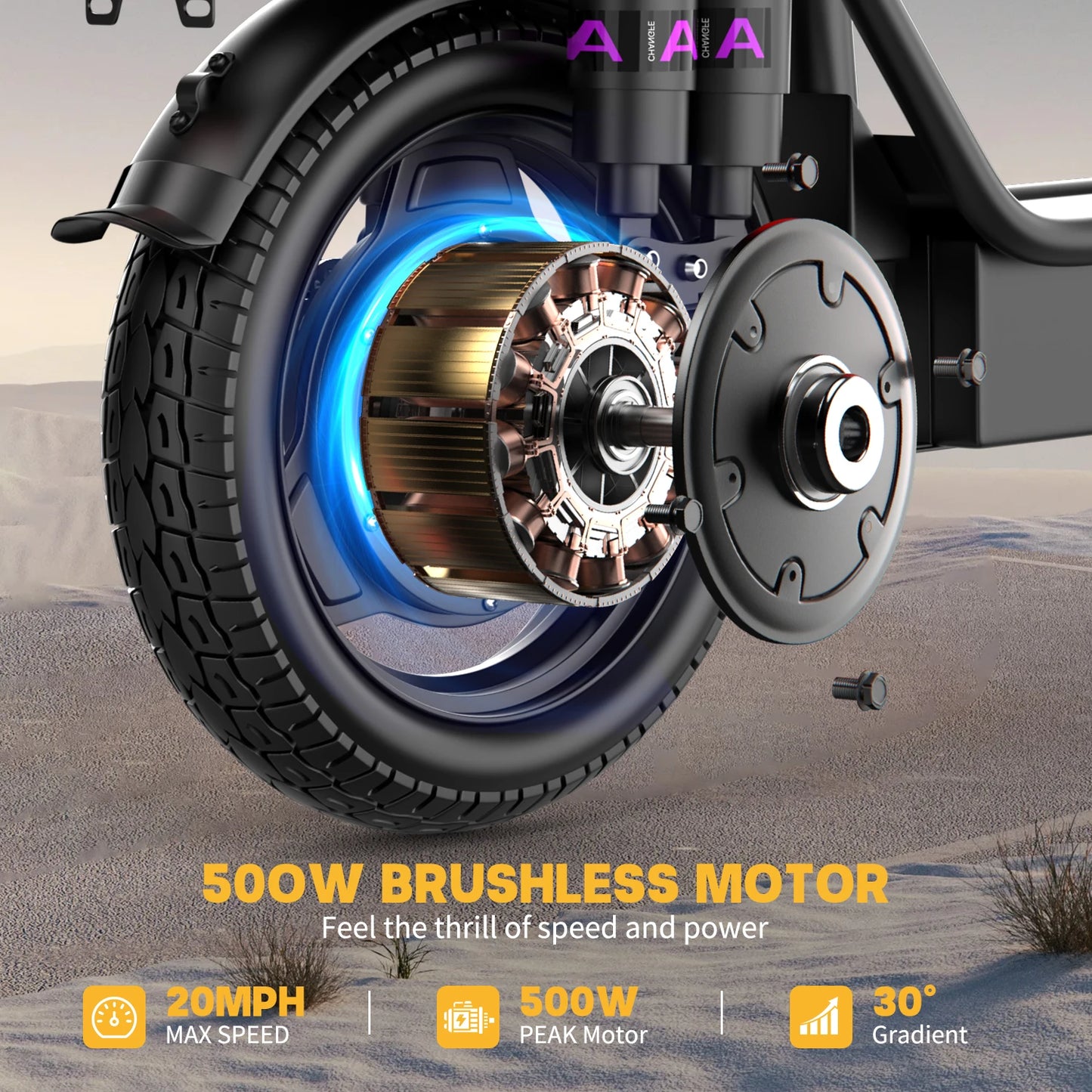 Adults Electric Scooter with Seat, 48V 15AH Foldable Electric Scooter,14" Tires,700W Peak Motor,22MPH, 30+Mile Long Range