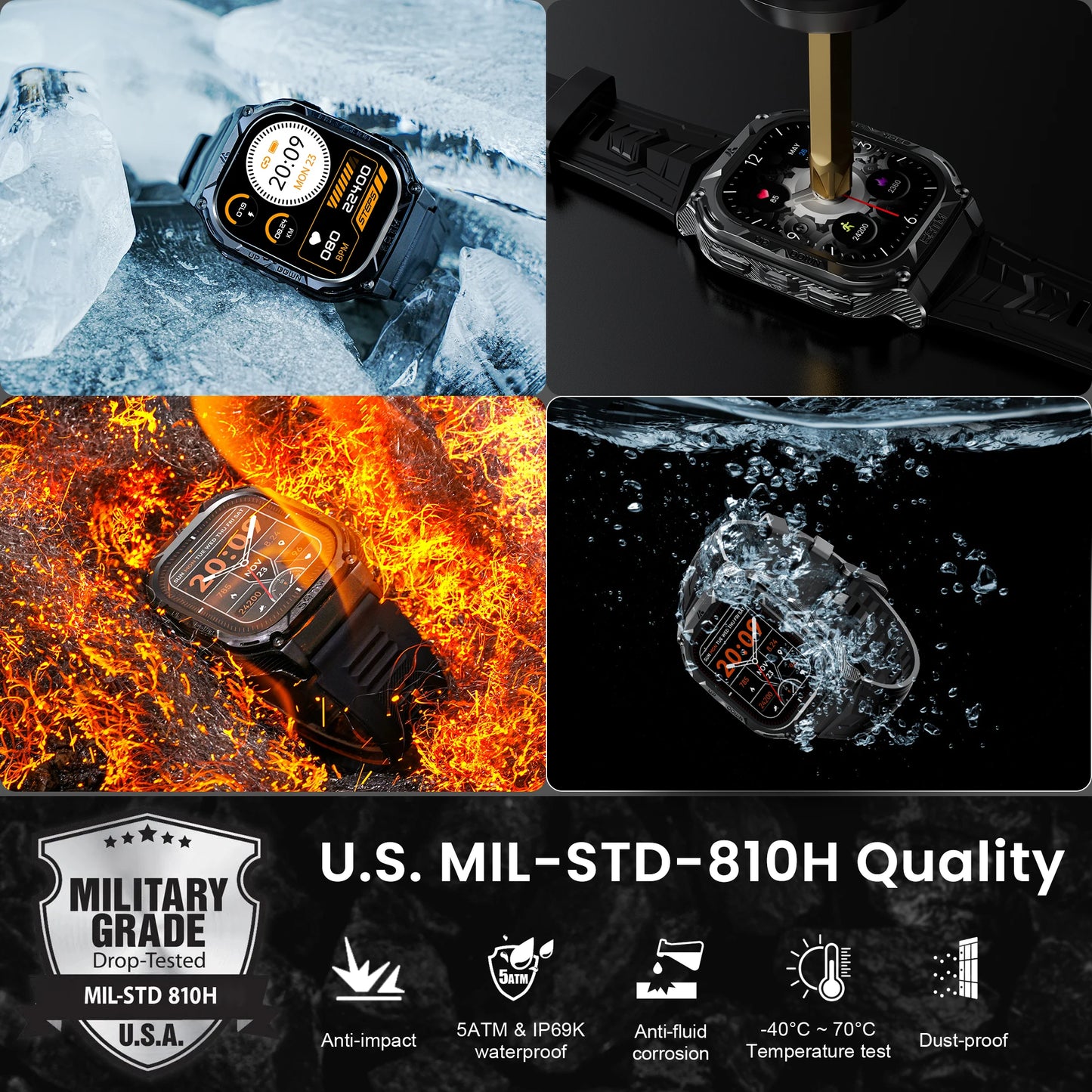 HIDAMEL M3E GPS Smart Watch For Men