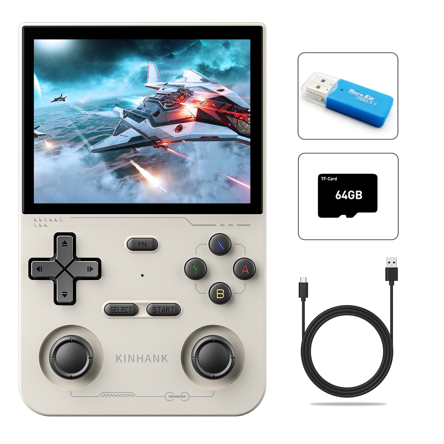 KINHANK Open Source K36 Handheld Game Console 16000 Games Emulator