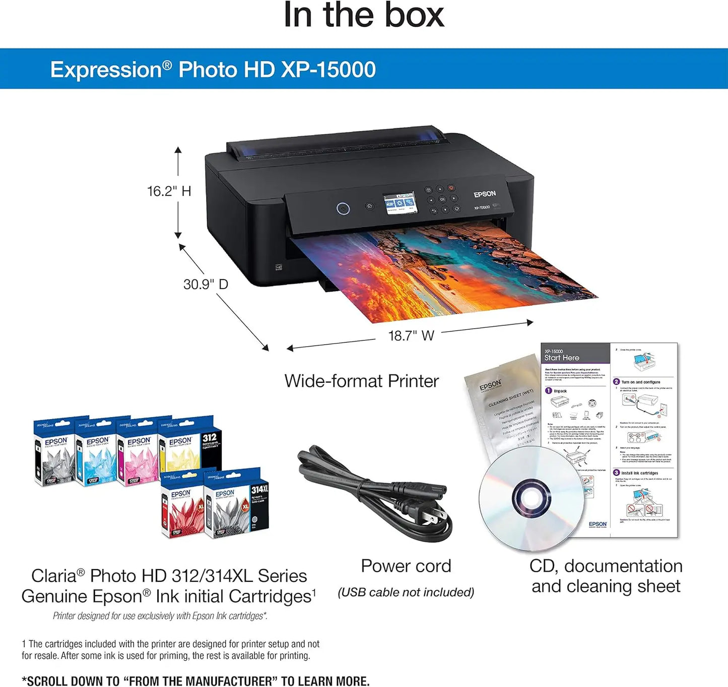 Expression Photo HD XP-15000 Wireless Color Wide-Format Printer