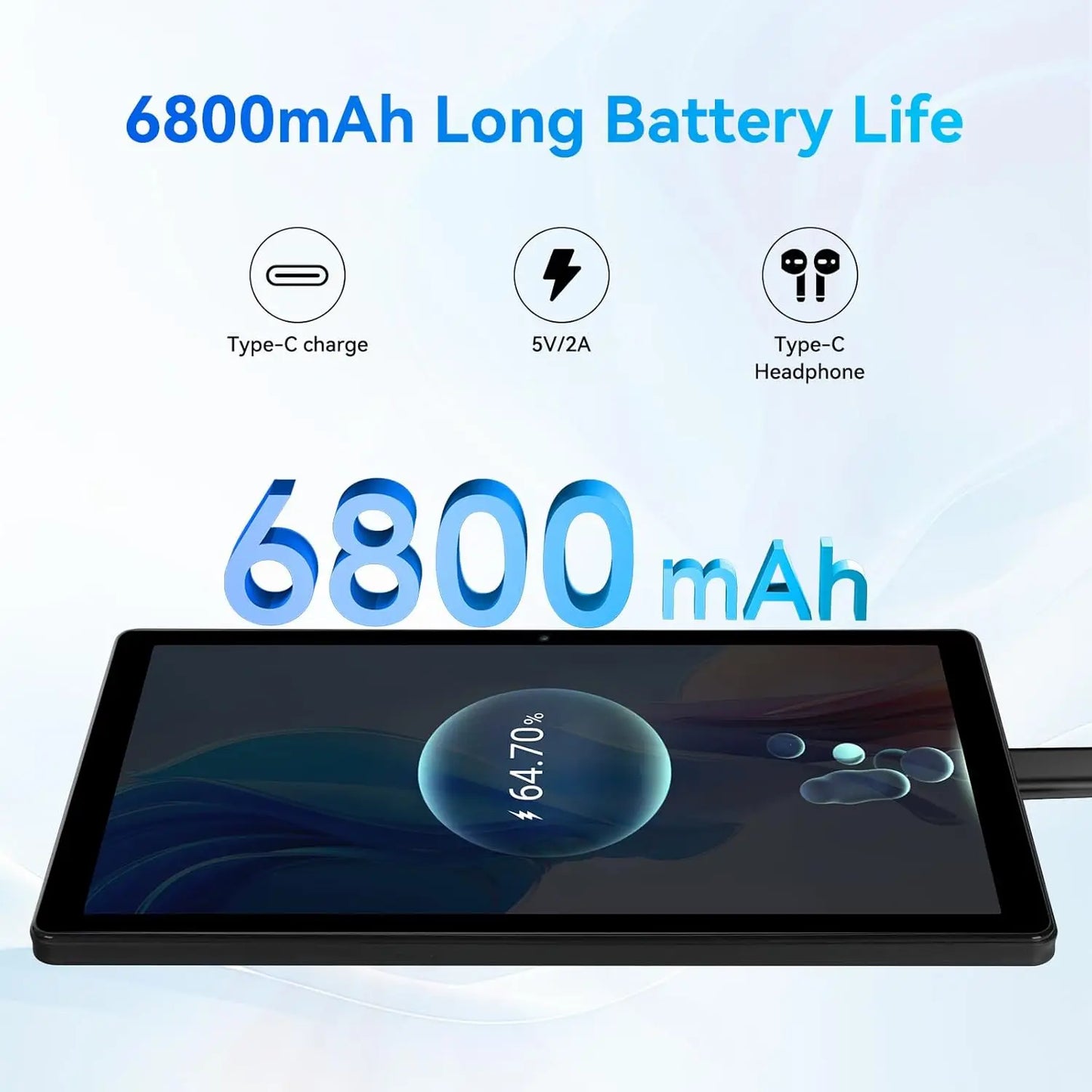 URAO A7 11 Inch Android Tablet 16GB RAM 128GB ROM 1TB Expansion