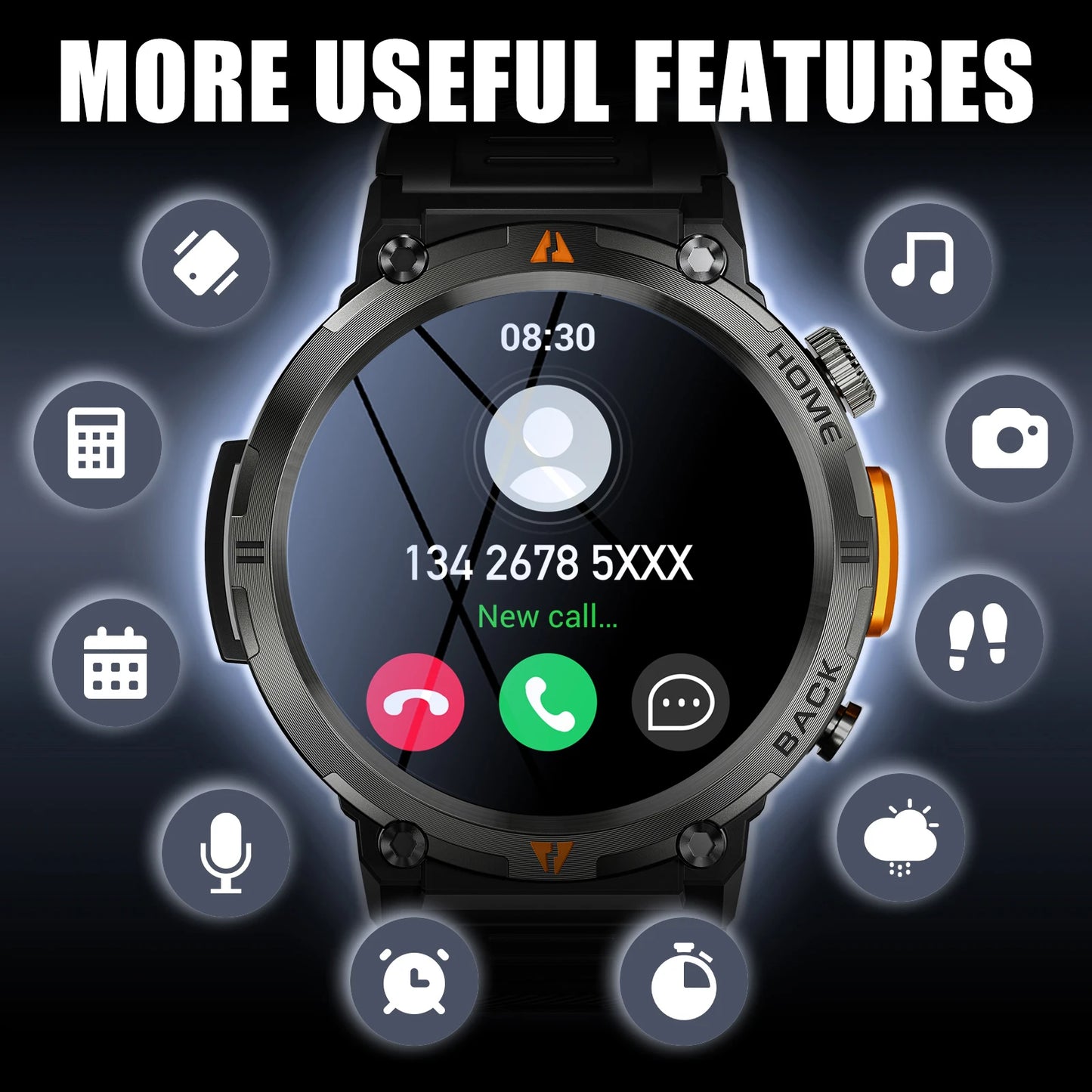 EIGIIS 2024 New KE3 Bluetooth Call Smart Watch