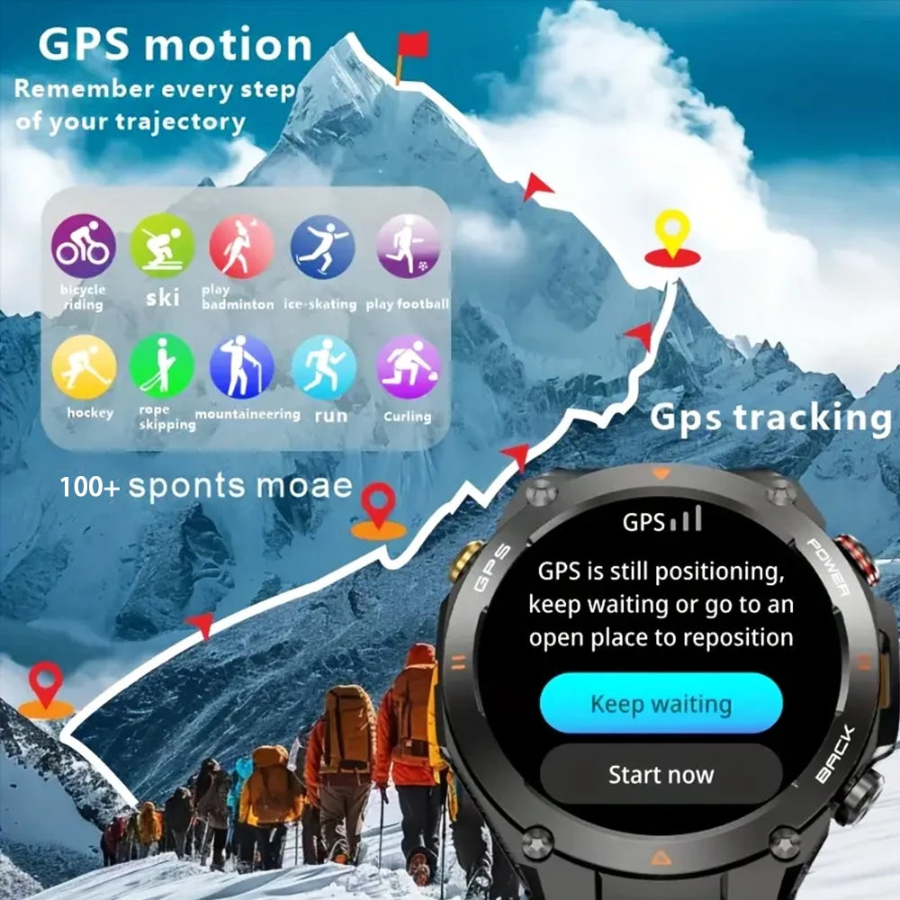 SENBONO New GPS Smart Watch Military Sports Smartwatch for Men