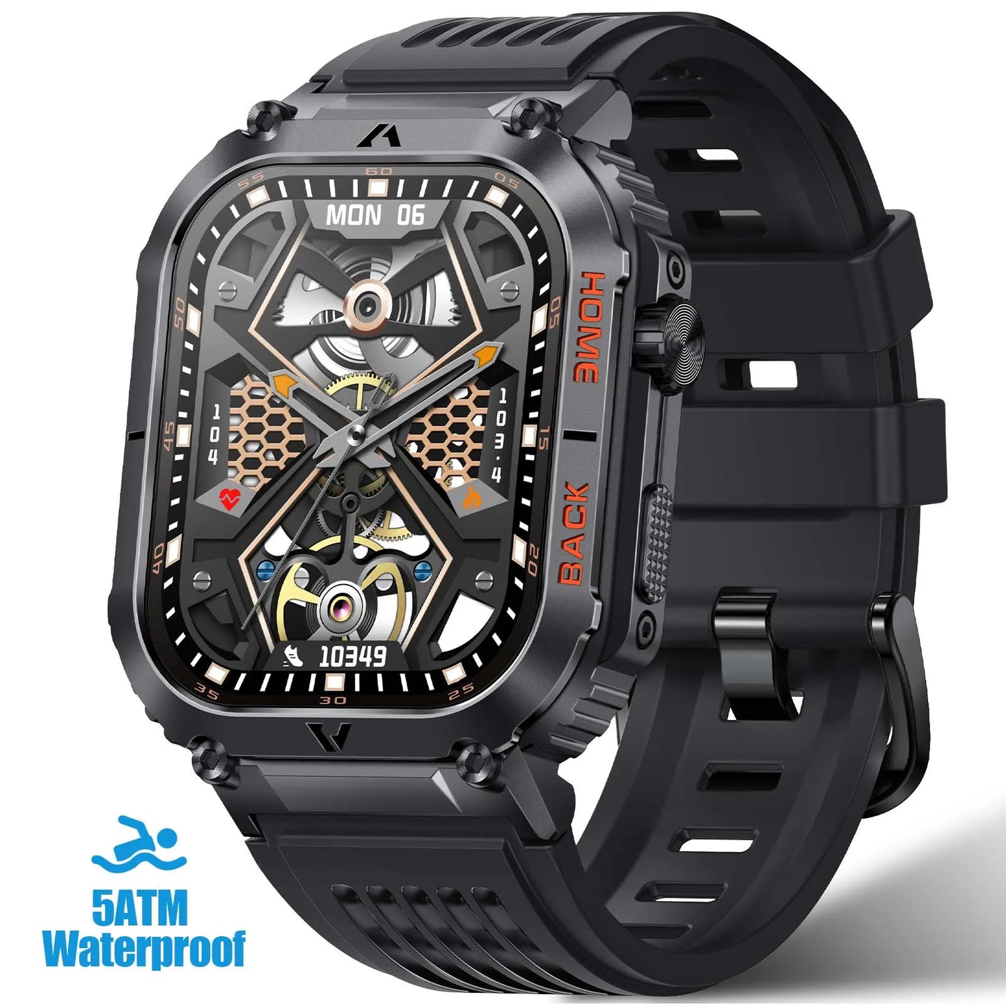 EIGIIS New 5ATM Waterproof Men Military Watch