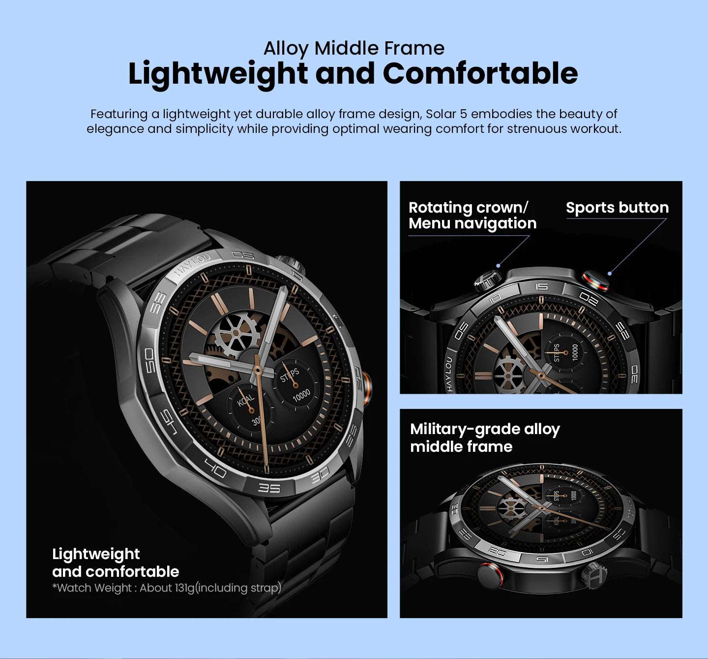 HAYLOU Solar 5 Voice Calling Smartwatch
