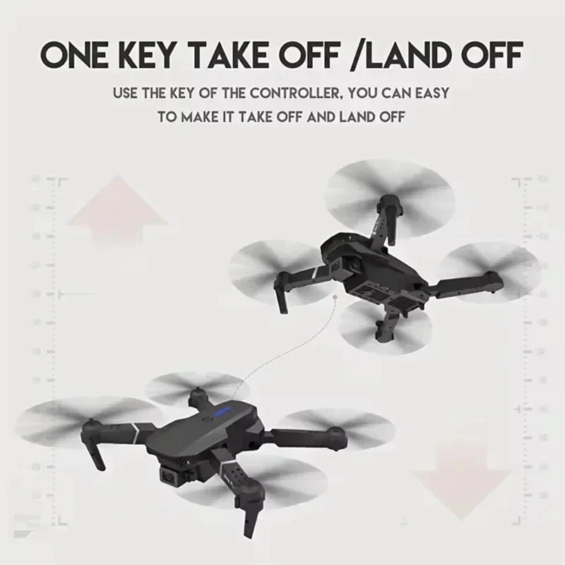 Professional Drone E88 4K  RC Drone Quadrotor Helicopter