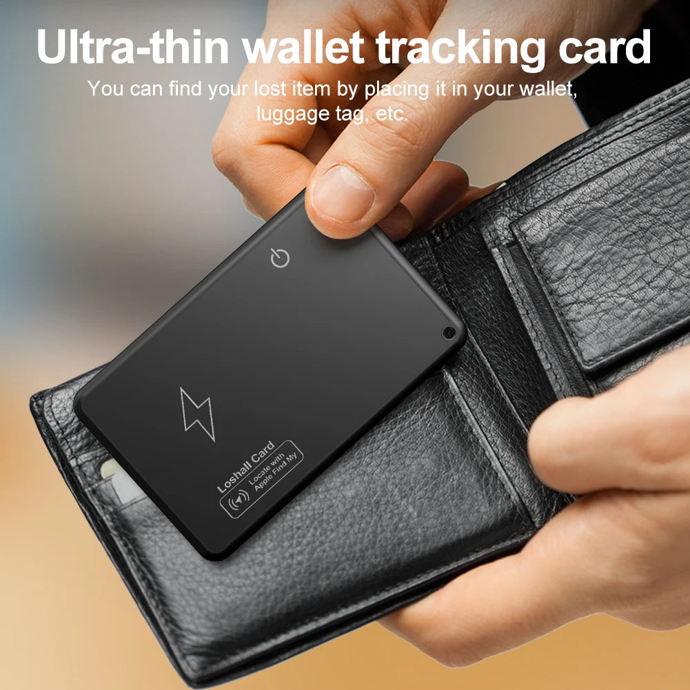 Wallet Tracker Card Bluetooth-Compatible Find My App GPS Locator Thin Item Finder