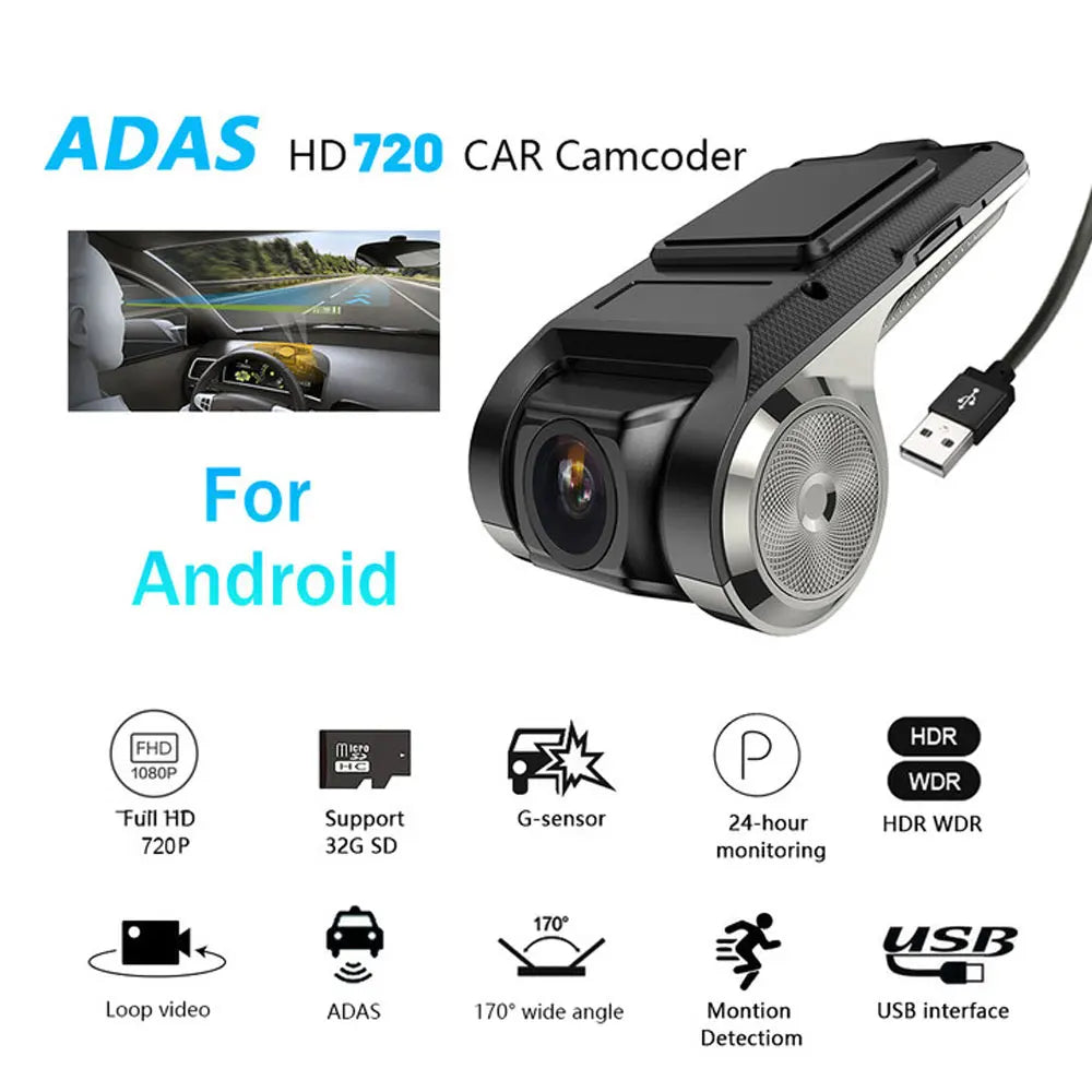 Podofo ADAS Dash Cam Dvr Dash Camera Car DVR HD Dashcam