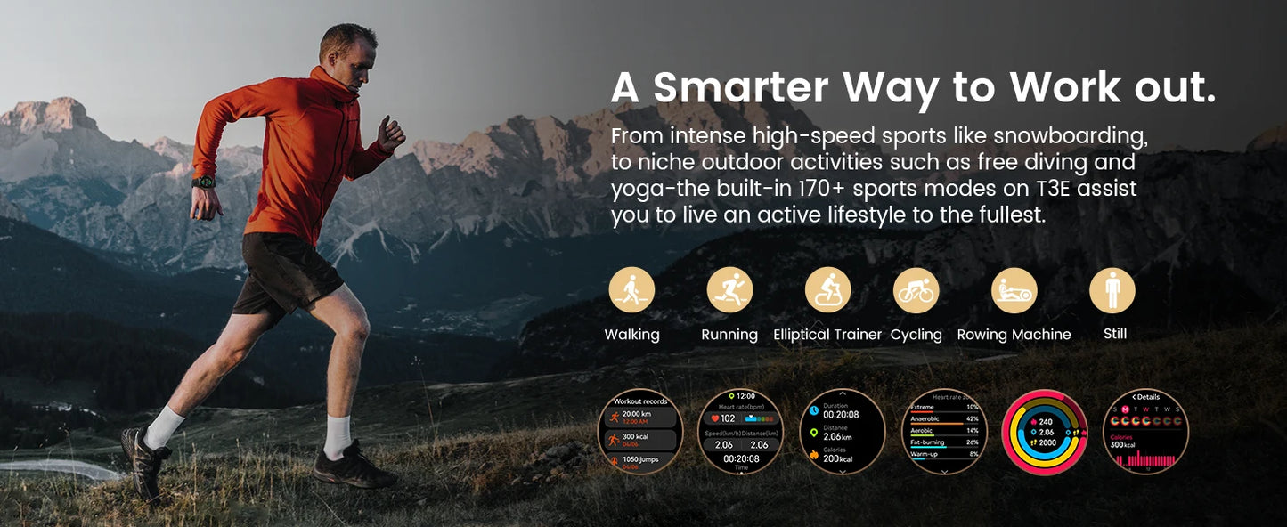 HIDAMEL T3E GPS Smart Watch