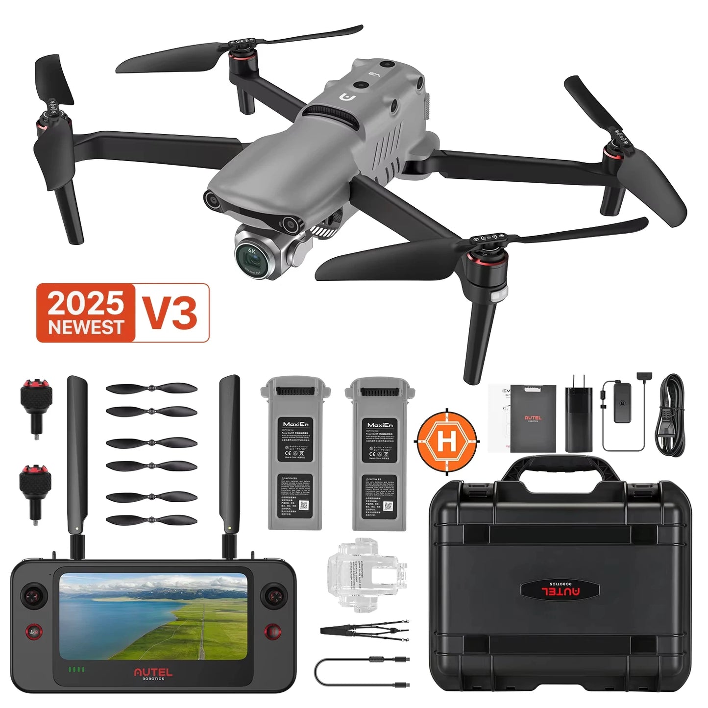 Autel EVO II Pro V3 Drone 6K Professional HD Camera 1Inch CMOS 10 KM Image Transmission 720° Obstacle Avoidance Brushless Drones