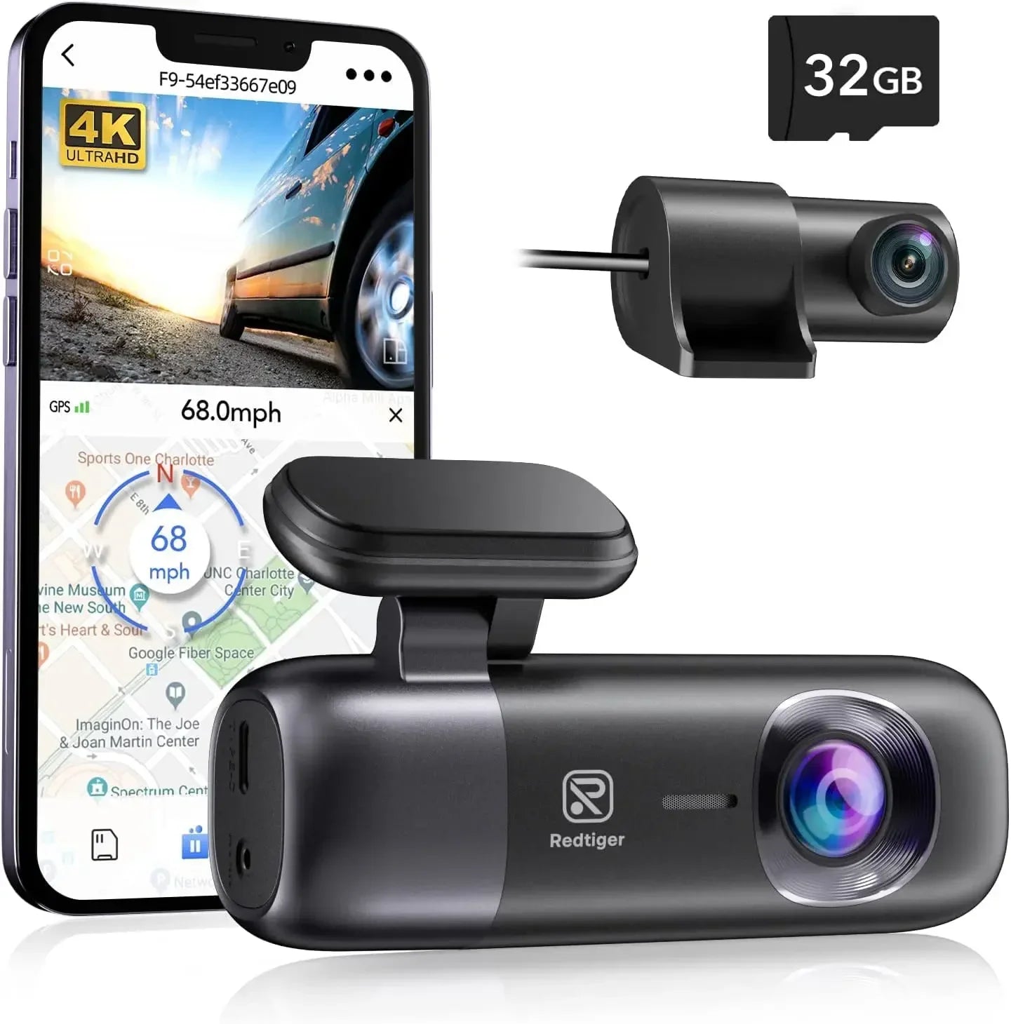 REDTIGER Dash Cam 4K Front and Rear