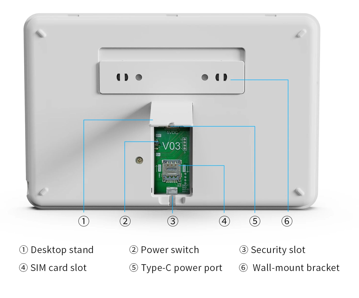 Tuya Smart WiFi GSM Home Security Alarm System - Touch Keyboard RFID APP Control Wireless Anti-Theft with Volume Adjustable