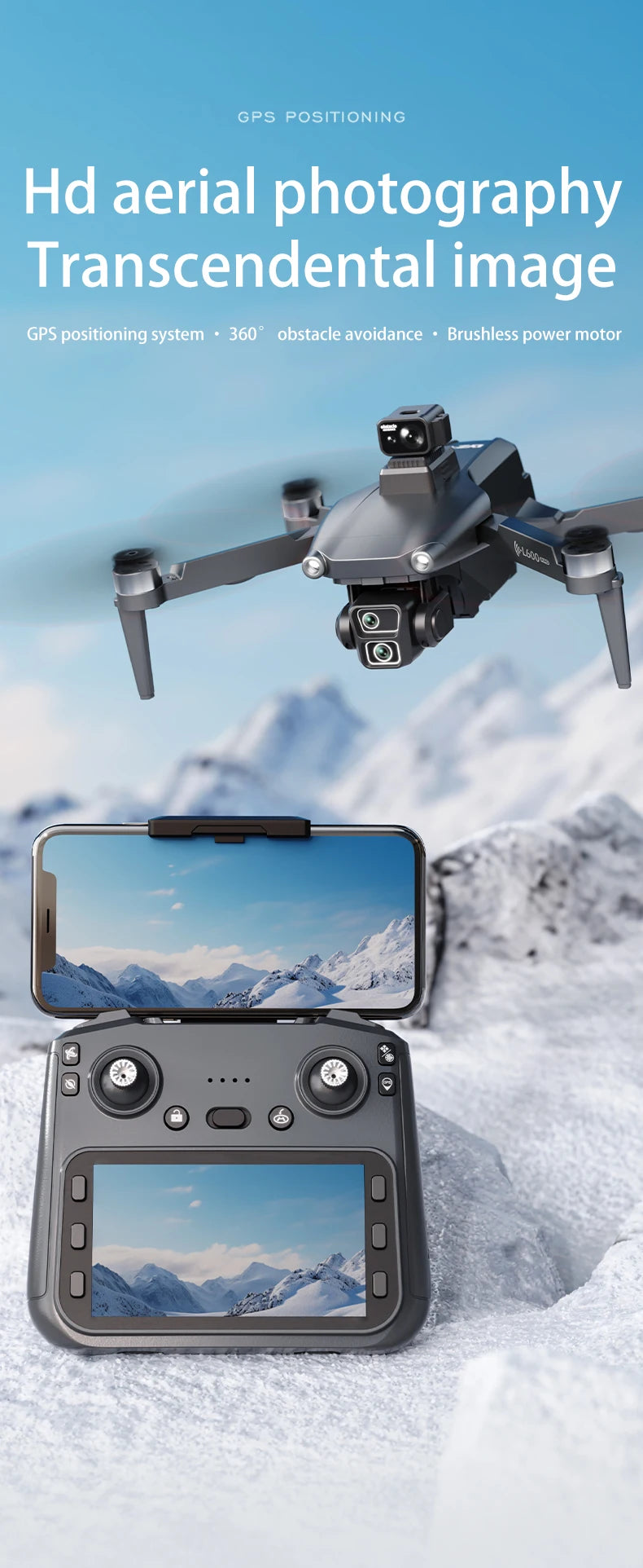 L600-1 Pro MAX GPS 4K Professional  Rc Quadcopter Drone