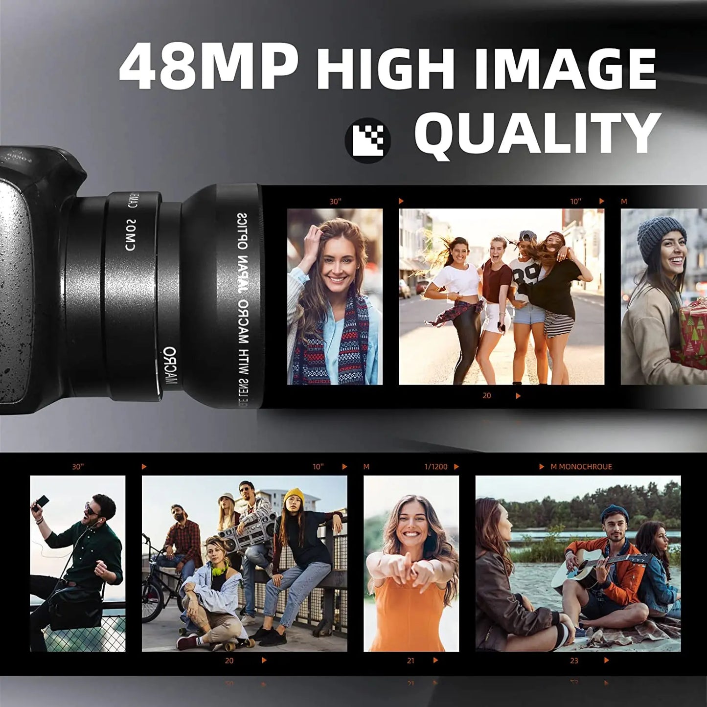 NBD Digital Camera for Photography and Video 4K 4