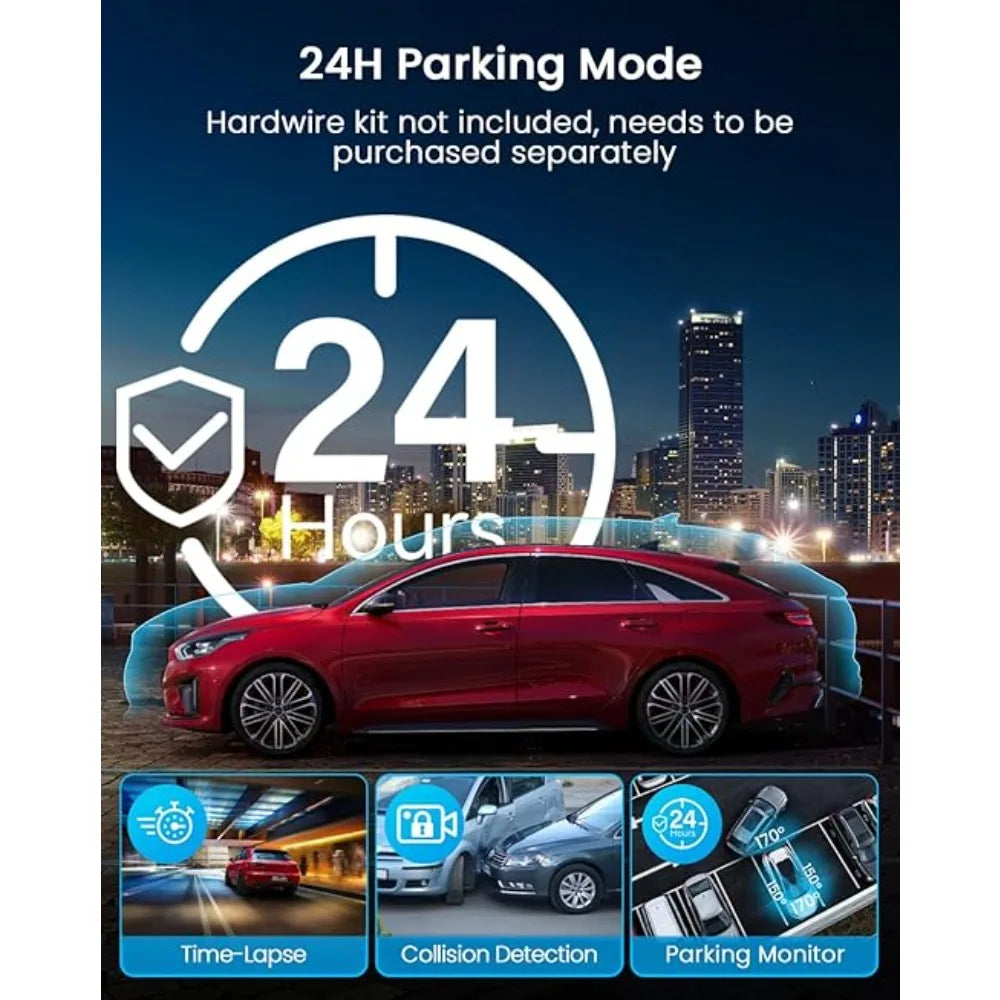 N5 4 Channel Dash Cam 360° View,