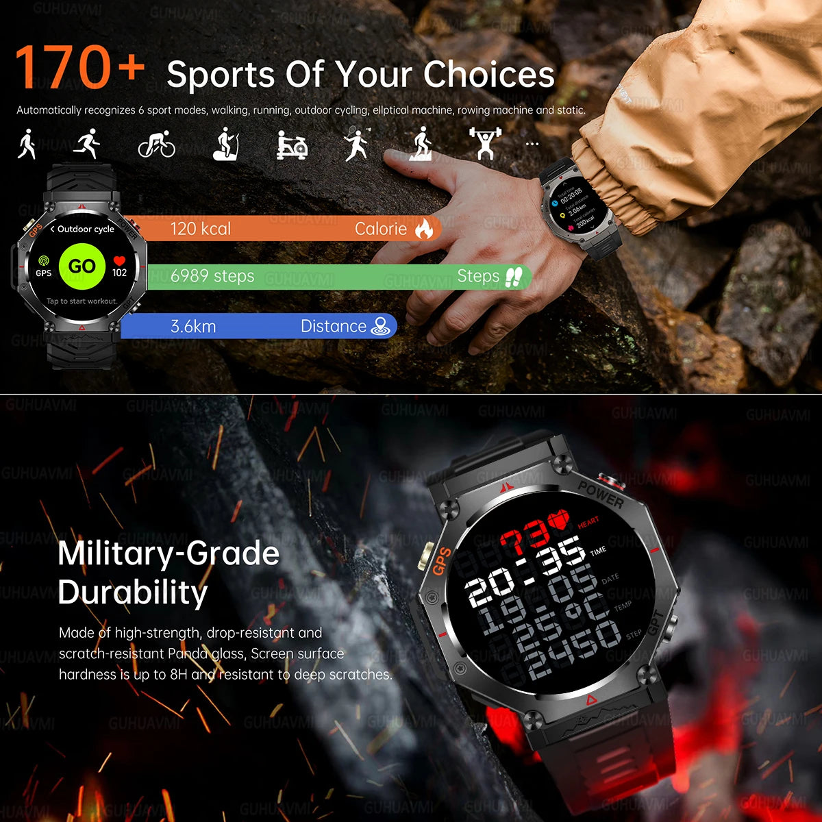 Military Smart Watch T-Rex 3
