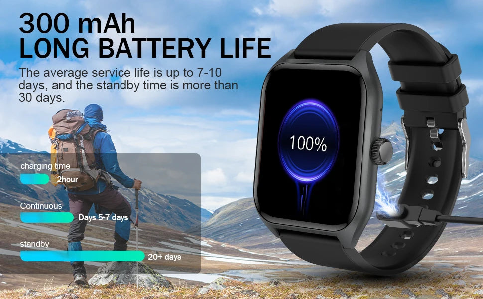 AI Voice Assistant Smart Watch for Men Women,