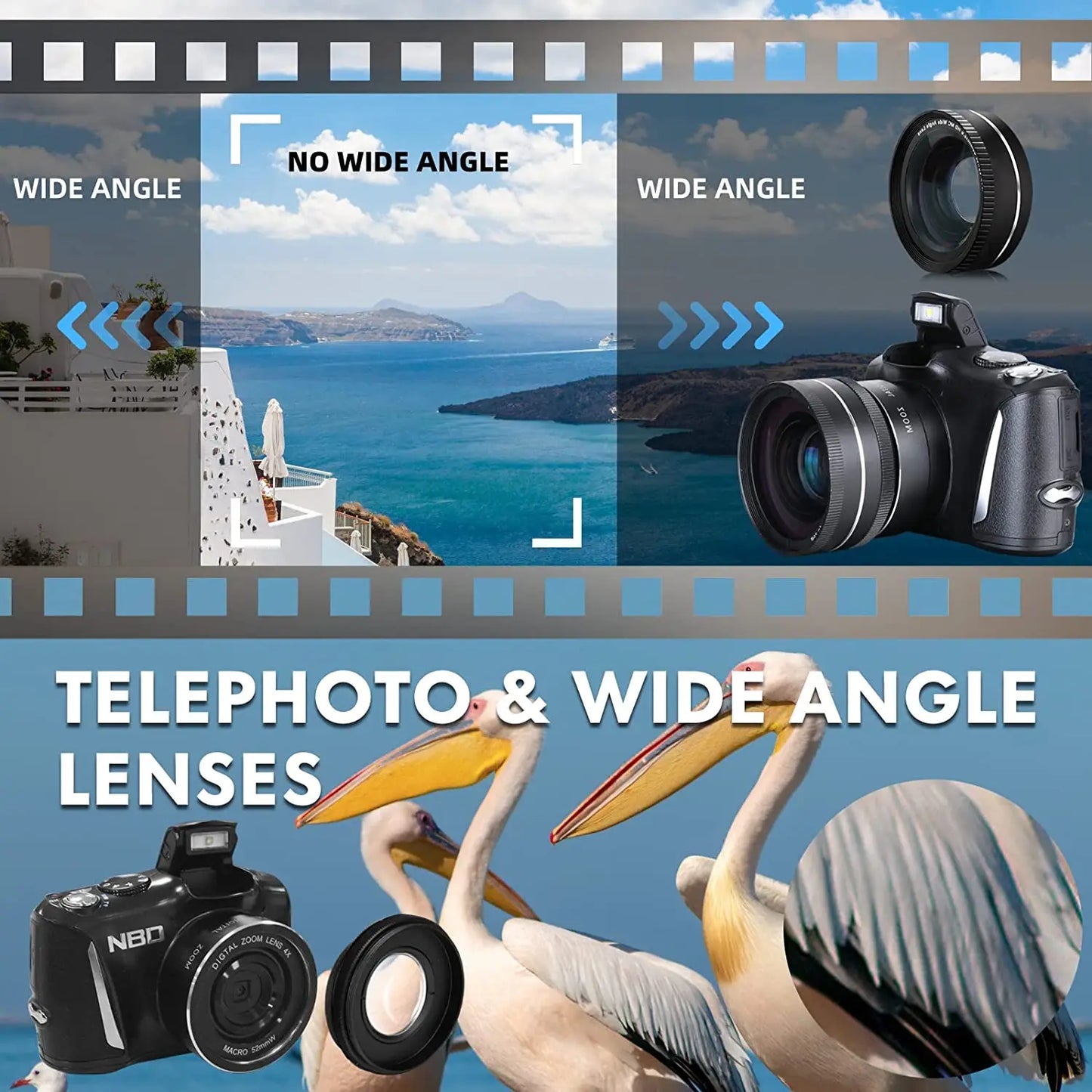 NBD Digital Camera for Photography and Video 4K 4