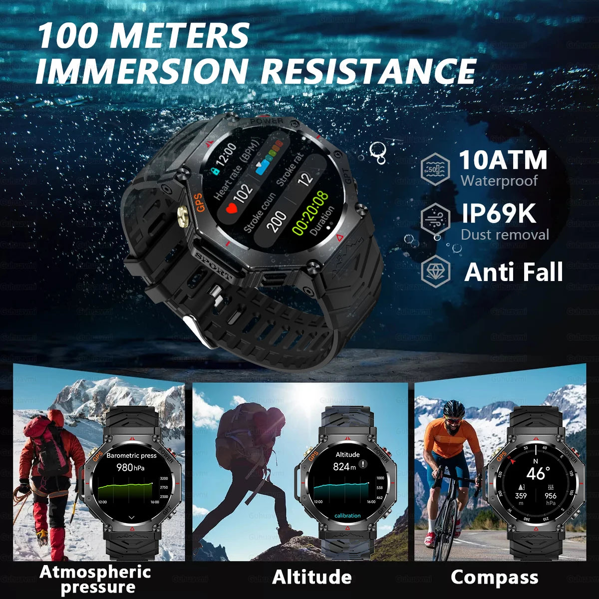 Military Smart Watch T-Rex 3