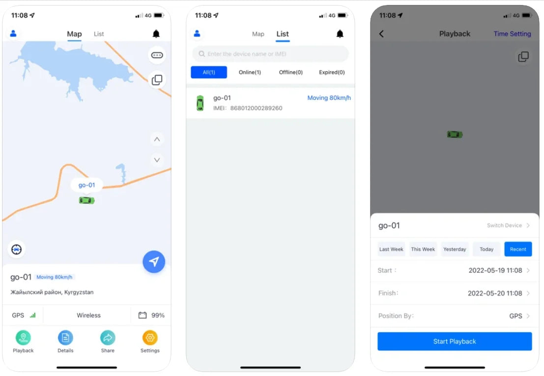 30 Days Long Last Car GPS Tracker