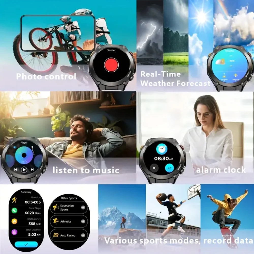 SENBONO New GPS Smart Watch Military Sports Smartwatch for Men