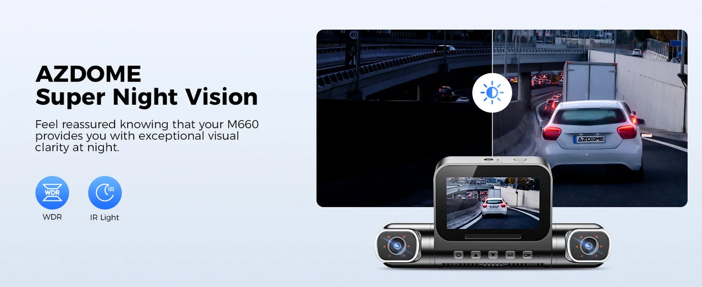 AZDOME 4 Channel Dash Cam 360° View