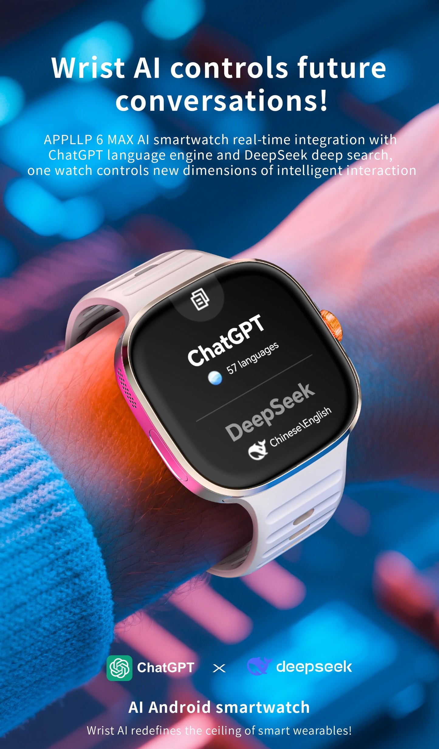 LOKMAT New APPLLP 6 MAX Android Smart Watch