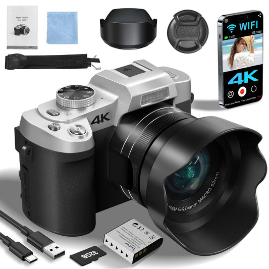 75MP Digital Camera for Photography & Video,