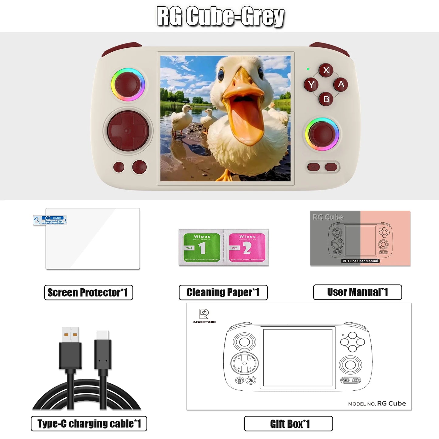 ANBERNIC RG Cube Retro Handheld Game Console
