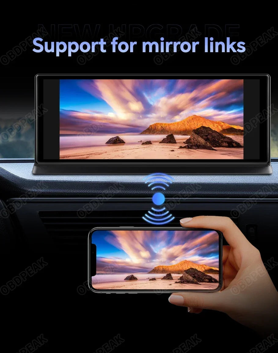 4GB+64GB 11.3 Inch Android 14 Dual Lens Dash cam Camera