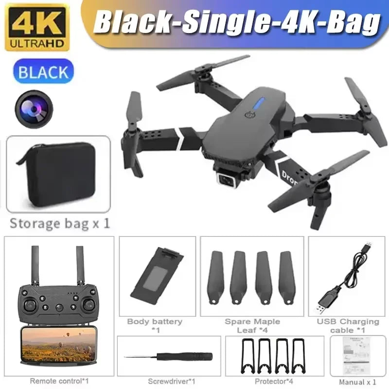 Professional Drone E88 4K  RC Drone Quadrotor Helicopter