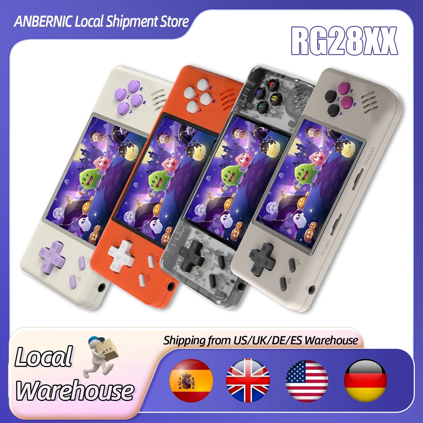 ANBERNIC RG28XX Handheld Game Console 5000+ Games Pre-installed