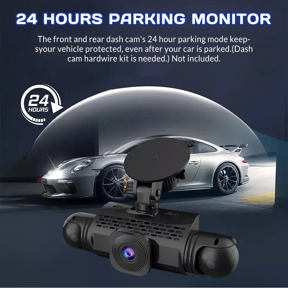3.0″ IPS 360° Dash Camera HD 1080P