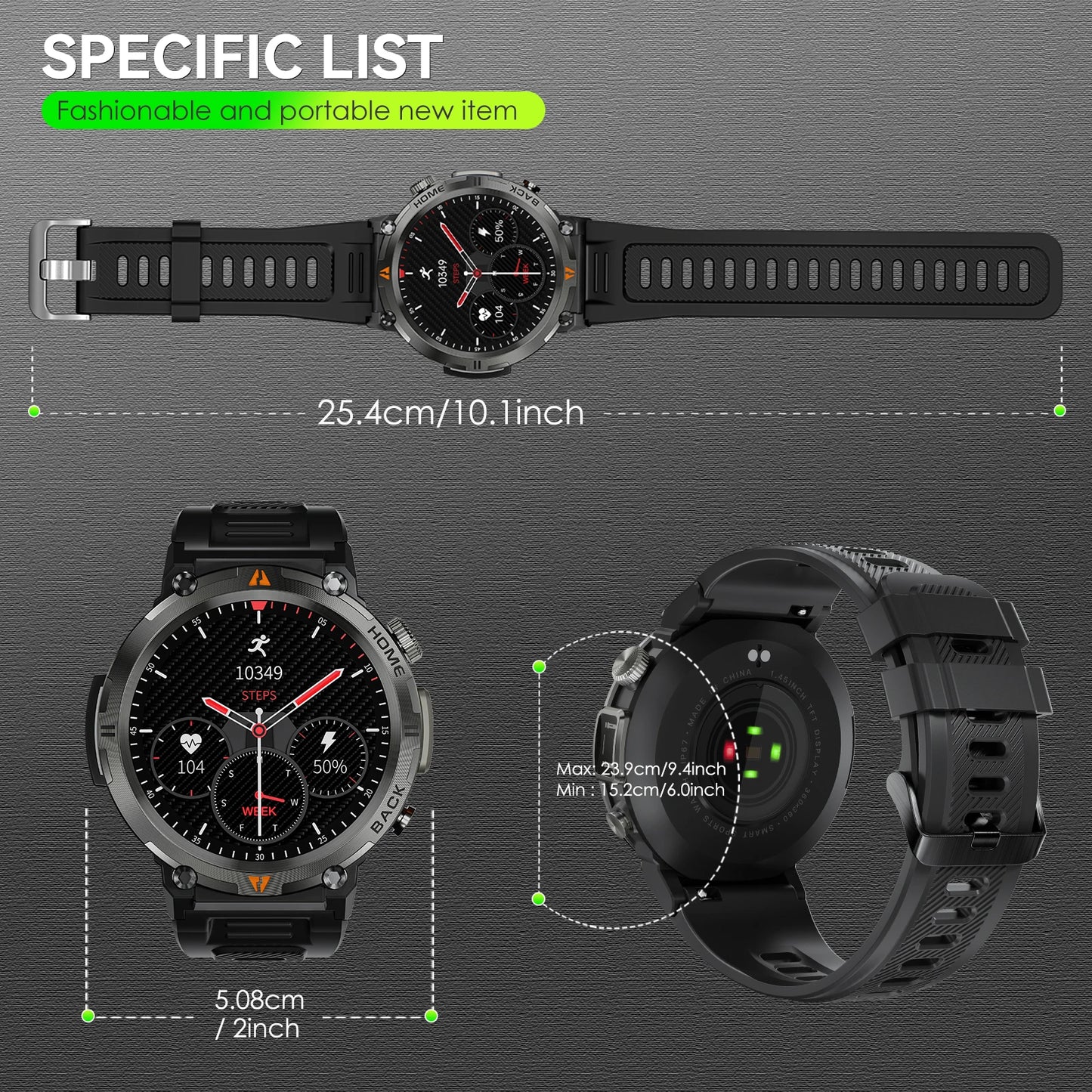 EIGIIS 2024 New KE3 Bluetooth Call Smart Watch